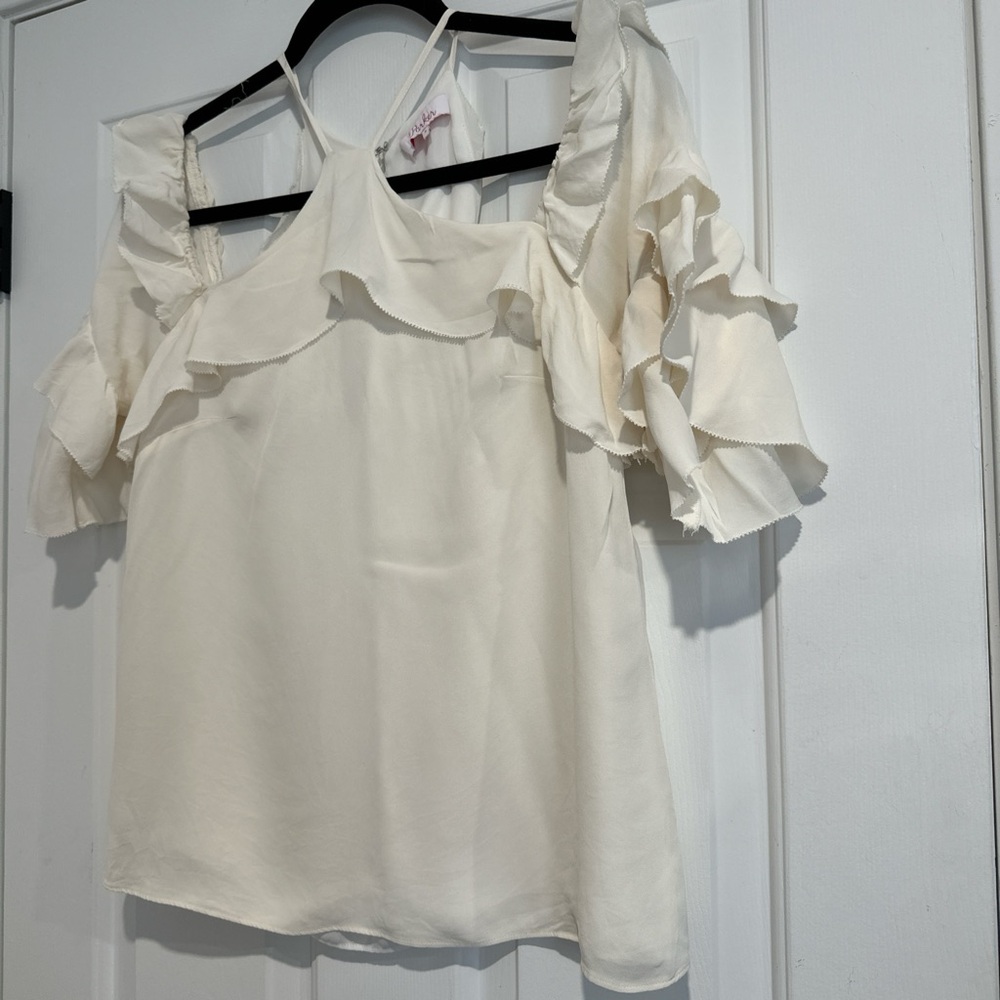 Parker Cream Ruffle Blouse - Picture 3 of 6